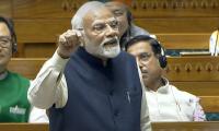 One family 'tasted blood'...: Modi tears into Gandhis