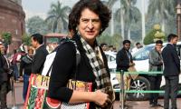 Priyanka Gandhi carries 'Palestine' bag to Parliament