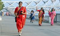 Who Says You Can't Run In A Saree?