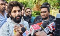 Allu Arjun's residence vandalised, tomatoes thrown