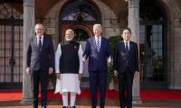 Quad leaders condemn China's actions in Indo-Pacific