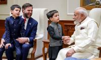 My kids have developed rapport with Trump, Modi: Vance