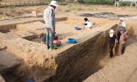 Ancient Hindu idols found during excavation in J-K's Anantnag