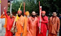 Lord Shiva's Mace Leaves For Amarnath