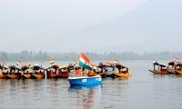 Tiranga Yatra Near Dal Lake
