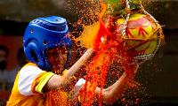 PIX: Rains fail to dull Mumbai's Dahi Handi spirit; 1 dead, 75 hurt