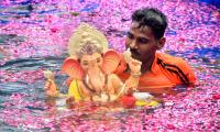 30,000 Ganesh Idols Immersed In Mumbai