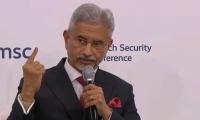 Jaishankar schools West over democracy, shows inked finger