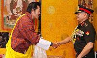 General Dwivedi Meets Bhutan's King