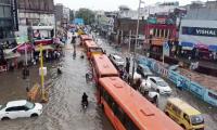 Rain lashes Delhi, 12 flights diverted; road traffic hit