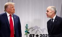 Who Is Trump Looking At So Haughtily?