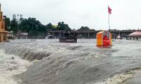 Temples Submerged In Godavari
