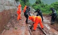 'Red' alert for downpour in Himachal, rail line shut