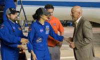 LIVE! Despite baby feet, Sunita Williams stands unaided on Earth 