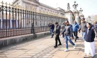 Mamata jogs in London's Hyde Park in saree, slippers