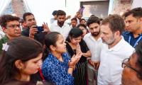 Rahul Gandhi meets Pahalgam attack victim Lt Narwal's family