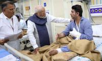 PHOTOS: Modi meets Red Fort blast survivors