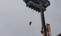 'Sky-dining' goes wrong, tourists rescued from 150 ft