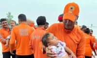 Baby Rescued From Punjab Floods