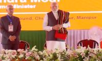 Modi visits Manipur, 1st since 2023 unrest, launches project