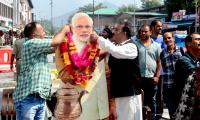 Celebrating Modi's 75th At Ghanta Ghar, Srinagar