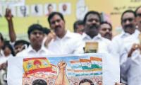 Drama outside TN Lok Bhavan, Vijay's house amid uncertainty 