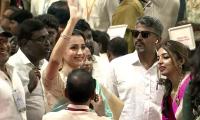 LIVE! 'Love is always louder':Trisha's post after Vijay's swearing-in 