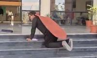 Activist dresses as cockroach to protest Yamuna pollution