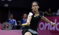 Saina Nehwal tames Tine Baun to enter semi-finals