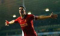 Goal-machine Suarez 'very happy' at Liverpool