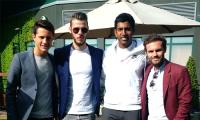 First Look: Bopanna catches up with Man United trio at Wimbledon