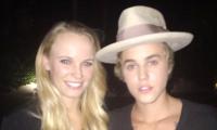 First look: Tennis star Wozniacki meets Justin Beiber