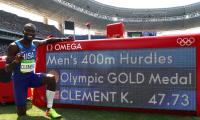 Athletics: Clement wins 400m hurdles but Culson in tears