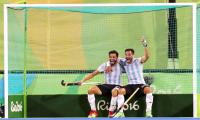 Argentina hold off Belgium to take men's hockey gold