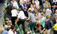 Ivanovic bows out after coach hospitalised following collapse in stands