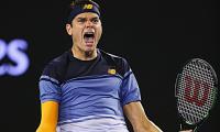 Aus Open: Raonic storms past Monfils into last four