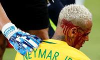 Neymar left bloodied in Brazil's thumping win; Argentina held