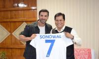 John Abraham meets Assam CM to discuss ISL opening ceremony