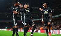 PHOTOS: 10-man Manchester Utd stun Arsenal at Emirates