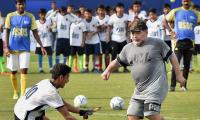 Maradona mesmerises children but Dada disappointed