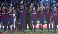 Clasico: Barcelona party at Bernabeu 