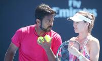 India at Australian Open: Paes-Hingis pair out