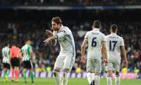 La Liga: Ramos heads Real Madrid to top after Barca's shock loss