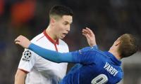 Champions League: Nasri brands Vardy 'a cheat' after red card