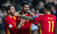 Football PHOTOS: Spain, Italy register easy wins