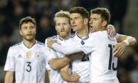 PHOTOS: Germany crush Azerbaijan, England struggle to victory