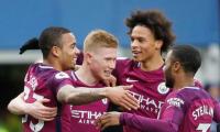 PICS: Manchester City one win from title after handsome win at Everton