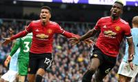 No celebration for Manchester City after United rally to win derby