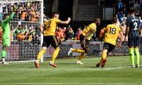 EPL PIX: City fight back for draw at Wolves; Arsenal beat West Ham