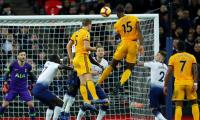 EPL PIX: Wolves raid Wembley to hurt Spurs' title hopes